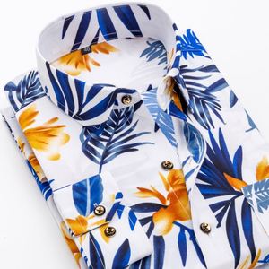 <span class=keywords><strong>Chemise</strong></span> homme à <span class=keywords><strong>col</strong></span> en polyester, motif floral, coupe ajustée, idéale pour les loisirs et les voyages - Product Image 5