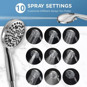 Ensemble de <span class=keywords><strong>Douche</strong></span> Double Luxe avec 10 Modes de Jet, Système de <span class=keywords><strong>Douche</strong></span> Pluie Haute Pression Intégré pour Salle de Bain - Product Image 5