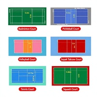 Revêtement de sol en PVC HANLI 4,5 mm à texture gemme, tapis de sport élastique antidérapant pour stade intérieur, échantillon gratuit, faible MOQ, certifié CE