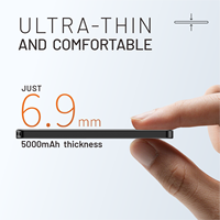 Nouvelle batterie externe magnétique sans fil 25W à coque métallique semi-solide ultra-mince 5000mAh à charge rapide 2026