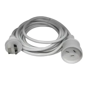 Kabel ekstensi Ac standar 3-cabang Australia, kabel ekstensi Ac 220V untuk panggangan listrik, kabel gulung tipe colokan listrik, kabel daya komputer