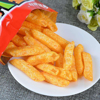 Snacks Exóticos al Por Mayor de Alta Calidad con Múltiples Sabores de China, Sabor a Queso y Tocino, 70g
