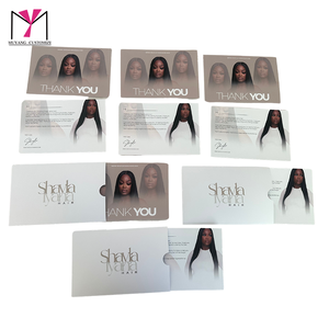 ชุดการ์ดซองจดหมายแบบมันเงา MUYANG ทุกสี พร้อมการ์ดขอบคุณ พร้อมเคล็ดลับดูแลเส้นผมสำหรับวิกผม ป้ายเสื้อผ้า - Product Image 5