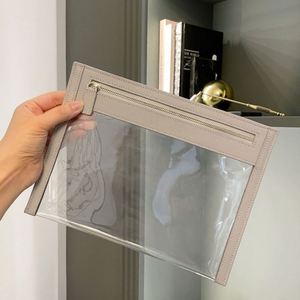 Custom Transparent Toiletry Pouch Water Resistant Portable <b>Makeup</b> Bag Cosmetic Storage <b>Case</b> for Bag with Zipper Reusable - Product Image 1