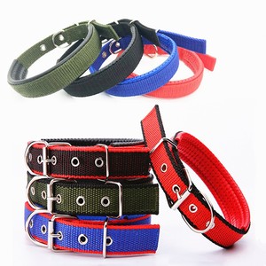 Collar ajustable de cuero y nailon para perros, collarín de espuma suave con relleno, personalizado, de diseñador, venta directa - Product Image 1