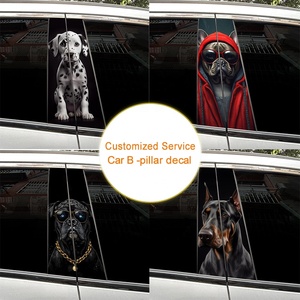 Autocollants universels personnalisés pour le pilier B de la voiture Autocollants imperméables en vinyle pour les poteaux de porte et de fenêtre Décalcomanies d'accessoires de décoration de voiture uniques pour les voitures - Product Image 6