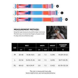 <span class=keywords><strong>Collar</strong></span> de Perro Degradado a la Moda, Color Macaron, Nuevos Collares para Mascotas con Hebilla Metálica de Liberación Rápida, <span class=keywords><strong>Collar</strong></span> Táctico para Perro con Asa - Product Image 4