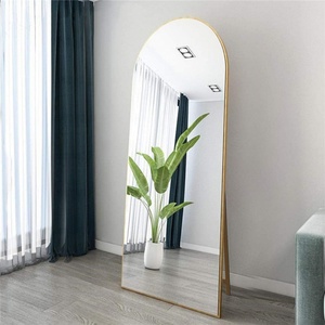 Custom Size Black Gold <b>Mirror</b> Metal Frame Large <b>Standing</b> Body Full Length <b>Floor</b> Wall <b>Mirror</b> - Product Image 6