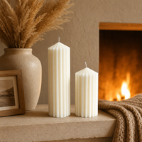 Cadeau de déménagement : Bougie en cire de soja de forme nordique, parfumée, minimaliste, décorative, sculpturale, en gros, OEM ODM
