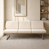 Canapé d'angle moderne en cuir pour salon, ensemble de canapés en U, mobilier minimaliste pour trois personnes