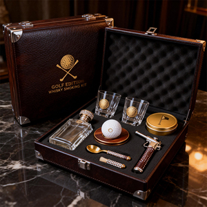 Set de Whisky de Lujo para Fumar, Serie Golf, Regalos Personalizados para Clubes y Eventos, Servicios Personalizados OEM/ODM, Cóctel Ahumado, Bourbon - Product Image 1