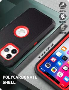 Due In uno 360 ° protezione completa del corpo per <span class=keywords><strong>iPhone</strong></span> <span class=keywords><strong>11</strong></span> Pro ibrido Silicone morbido e duro PC <span class=keywords><strong>cover</strong></span> TPU materiale custodia del telefono Clip - Product Image 4