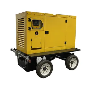 Generator daya diesel 40kw senyap kuning