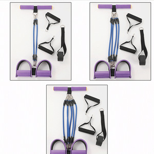 Cuerda Elástica para Ejercicios <span class=keywords><strong>Abdominales</strong></span> <span class=keywords><strong>con</strong></span> 2/4/6 Tubos, Equipo de Fitness para <span class=keywords><strong>Abdominales</strong></span>, Cuerda Elástica para Adultos, para Estiramiento, Adelgazamiento y Entrenamiento - Product Image 2