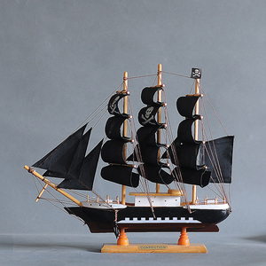 Trang Trí Nội Thất Bằng Gỗ Thủ Công Mỹ Nghệ Bắc Âu Phong Cách Biển Loạt 20Cm Thuyền Đánh Cá Trang Trí Tân Gia Món Quà Sinh Nhật Món Quà Handmade Thủ Công - Product Image 4