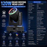 AOPU Nouvelle Conception Projecteur de Scène LED Mobile Connectable Étanche 120W avec Anneau LED