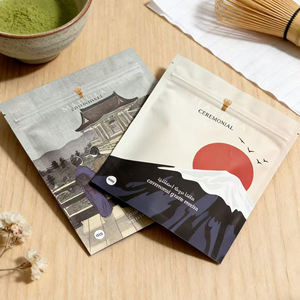 Bolsitas de Lujo Personalizadas Aptas para Alimentos - Bolsas de 200g para Envasado de Té Matcha en Polvo Seco - Product Image 2