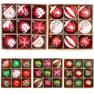 Boule de Noël en PVC de haute qualité pour l'exportation, petite suspension de 6 cm en forme de cercle, décoration d'arbre pour la maison, anti-explosion - Product Image 2