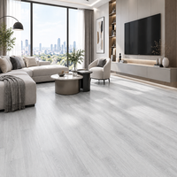 Plancher en vinyle PVC caoutchouté de luxe étanche LVT/SPC/WPC avec design graphique, carrelage plastique européen adhésif pour intérieur