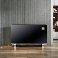 Panneau chauffant en verre infrarouge intérieur/extérieur télécommandé de 2400W avec fonction de protection contre la surchauffe d'installation autoportante