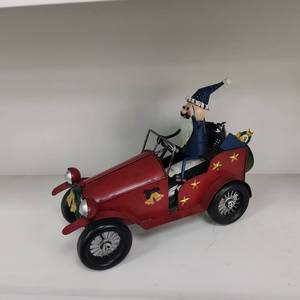 Soporte para Botellas de Vino de Hierro con Temática Navideña SYL, Coche Descapotable Retro con <span class=keywords><strong>Santa</strong></span> Claus al Volante, Estante de Metal para Vino para Decoración del Hogar y <span class=keywords><strong>Bar</strong></span> - Product Image 3
