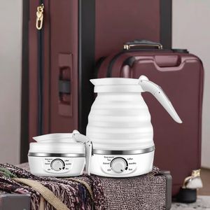 Foldable 600ml Silicone Stainless Steel Mini-<b>Kettle</b> Hot Water <b>Kettle</b> With <b>Temperature</b> <b>Control</b> Function for Home Kitchen Hotel Fo - Product Image 2