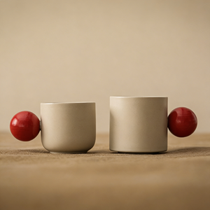 <span class=keywords><strong>Taza</strong></span> de Café de Porcelana Estilo Crema Vintage Francés con Asa Esférica, Apta para Lavavajillas y Microondas, <span class=keywords><strong>Taza</strong></span> de Viaje - Product Image 3