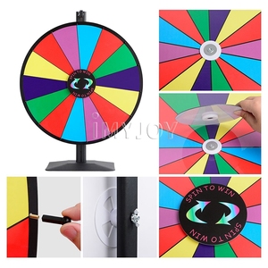 <span class=keywords><strong>Ruleta</strong></span> de la Fortuna de Mesa de 24' con 14 Ranuras, Juego de Bingo con Bola de la Suerte para Juegos de Carnaval - Product Image 3