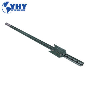 <span class=keywords><strong>Poteau</strong></span> en acier peint vert avec clous et <span class=keywords><strong>base</strong></span> en forme de spatule pour clôture de ferme - Product Image 2