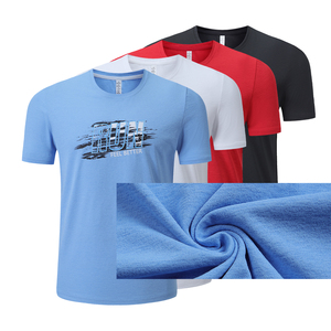 เสื้อยืดไมโครไฟเบอร์โพลีเอสเตอร์ 100% แห้งเร็ว ราคาถูกที่สุด สกรีนลายแบบซับลิเมชั่นเต็มตัว เสื้อยืดนีออนขายส่ง - Product Image 5