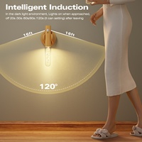 Nouvelle Lampe Murale d'Urgence Intelligente à Détection de Mouvement LED Rechargeable et Dimmable CRI 80, Lumière d'Ambiance de Luxe Léger pour Couloir