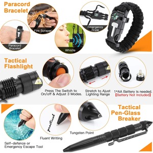 Kit <span class=keywords><strong>de</strong></span> <span class=keywords><strong>survie</strong></span> en métal 250 pièces 2026 avec sac compatible système Molle et <span class=keywords><strong>tente</strong></span> d'urgence pour usage extérieur - Product Image 5