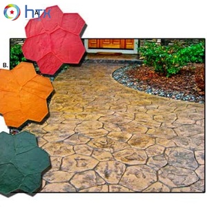 Piedra estampada hormigón <span class=keywords><strong>plantillas</strong></span> patrón caucho hormigón estampado herramientas esteras con mango - Product Image 5