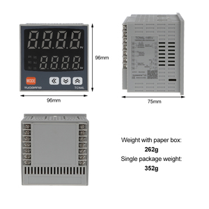 Controlador de Termostato Digital PID TUOBANG 220V para Incubadora TCN4S 14RV <span class=keywords><strong>K</strong></span> <span class=keywords><strong>J</strong></span> E PT100 Entrada de Relé Salida SSR OEM - Product Image 5
