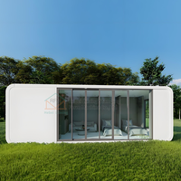 Maison préfabriquée de haute qualité Capsule chambre d'hôtel dormir Apple Pod cabine avec chambre conteneur maison prête à expédier