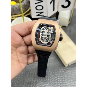 Reloj Mecánico Automático de Lujo con Movimiento de Esqueleto y Tourbillon en Oro Rosa 052, Exclusivo y de Alta Gama para Hombre - Product Image 3