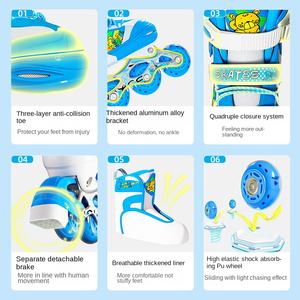 [Spedizione Gratuita] Pattini a Rotelle per Bambini 2-6-12 Anni, Monoruota Luminosa con Ruote in Lega di Alluminio Rinforzate e PU per Bambine - Product Image 3