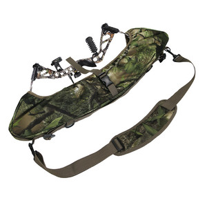 Sac à arbalète camouflage avec bandoulière arquée, sac à dos de chasse extérieur unisexe, vert camouflage, doublure en velours, polyester - Product Image 4