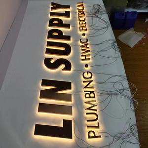 定制商务标志店面发光二极管字母标志照明公司标志户外3d字母定制标志 - Product Image 4