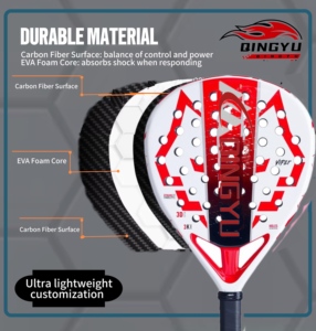 Raquettes de <span class=keywords><strong>padel</strong></span> professionnelles personnalisées de haute qualité 3K/12K/18K, raquettes de tennis de <span class=keywords><strong>padel</strong></span>, raquettes de <span class=keywords><strong>padel</strong></span> personnalisées, vente en gros de raquettes de <span class=keywords><strong>padel</strong></span> - Product Image 5