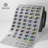 Étiquette autocollante holographique de sécurité anti-contrefaçon pour stock avec LOGO, code QR et impression de numéro de série disponibles