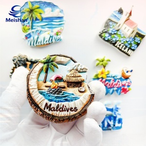 Magnete da frigorifero con tartaruga 3D Maldive per souvenir, calamita per frigorifero Maldive decorazione per casa e cucina