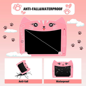 8,5 Zoll RUIYI RYKT-001 Kinder LCD-Schreibtafel Cartoon-Katze Notizblock Zeichenbrett für 3-8 Jahre alte Jungen und Mädchen Geburtstagsgeschenke - Product Image 2