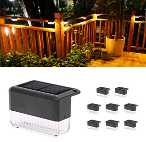 Lampu Pagar Modern Sensor Gerak <span class=keywords><strong>LED</strong></span> Tenaga Surya Tahan Air IP65 dengan Baterai Isi Ulang untuk Taman, Jalur, Teras, Dinding, Dek, Tangga - Product Image 5