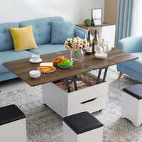 Table à manger, rangement, organisateur Table à thé, gigoteuse, Table basse, pliable, multi-usages, gain de place, MFC