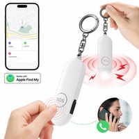Alarme personnelle SOS de défense personnelle, porte-clés, appel d'urgence, partage de localisation, alarme rechargeable avec batterie au lithium, alarme portable