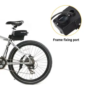 Tiang sadel sepeda kodok kecil 24V 36V 48V, Pak baterai sepeda e-bike untuk baterai Motor 250w 350w 500w