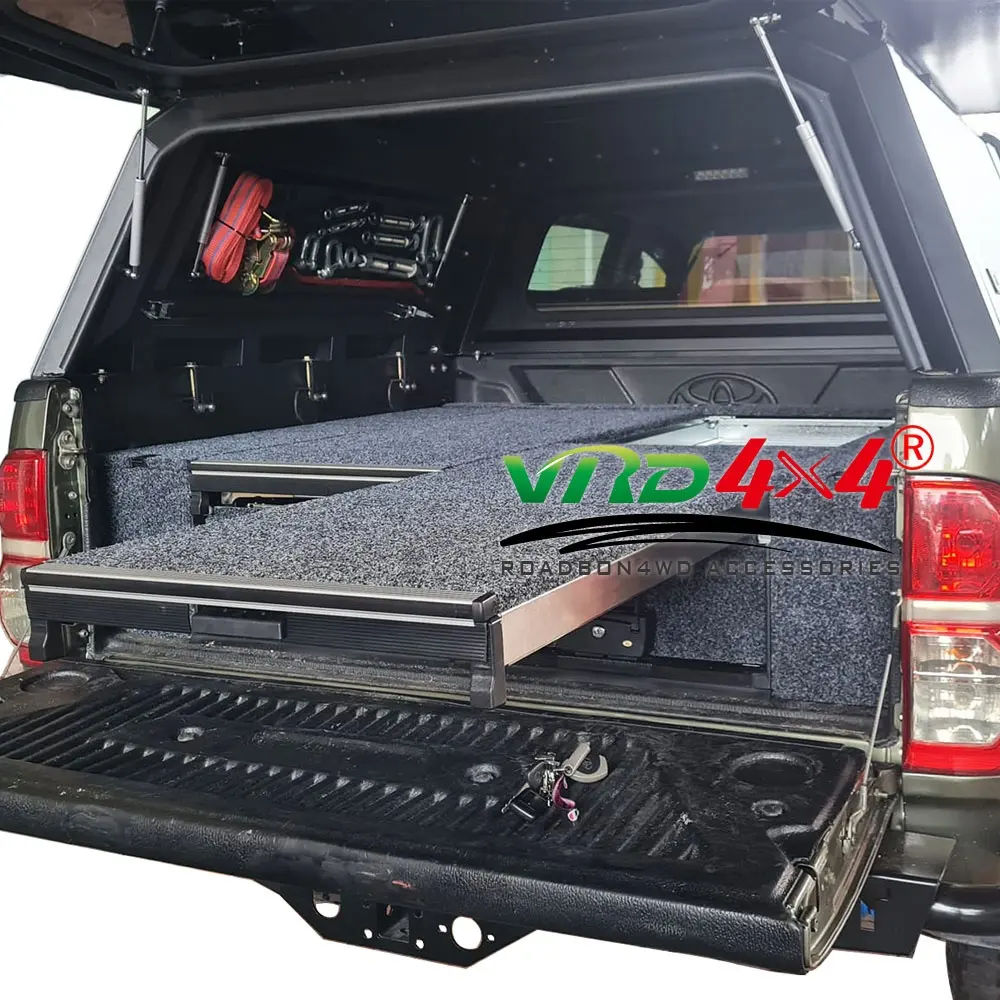 VRD4X4 Hi-Lux Vnt glissière de tiroir de véhicule robuste de qualité supérieure fabricant de cuisine système de tiroir à rouleau pour Hilux Vigo Revo