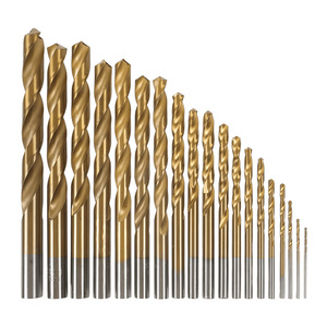 Dr. Giant Twist <b>Drill</b> <b>Bit</b> 1.0-3.0mm Straight Shank Gold Finish Metal Drilling Set - Product Image 1