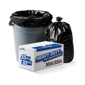 <span class=keywords><strong>Bolsas</strong></span> de Basura Resistentes para Contratistas de 55-60 Galones, <span class=keywords><strong>Bolsas</strong></span> de Basura Negras Resistentes para Construcción, <span class=keywords><strong>Bolsas</strong></span> de Basura con Sellado Estrella a Prueba de Fugas - Product Image 1
